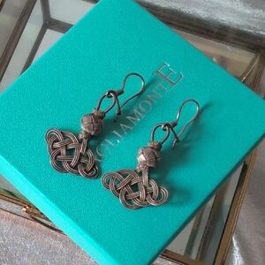 Chic Silver Knot Earrings